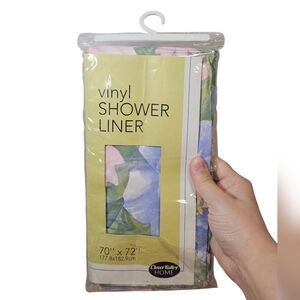 2009 Clover Valley Home Floral Vinyl Shower Liner Curtain New In Package